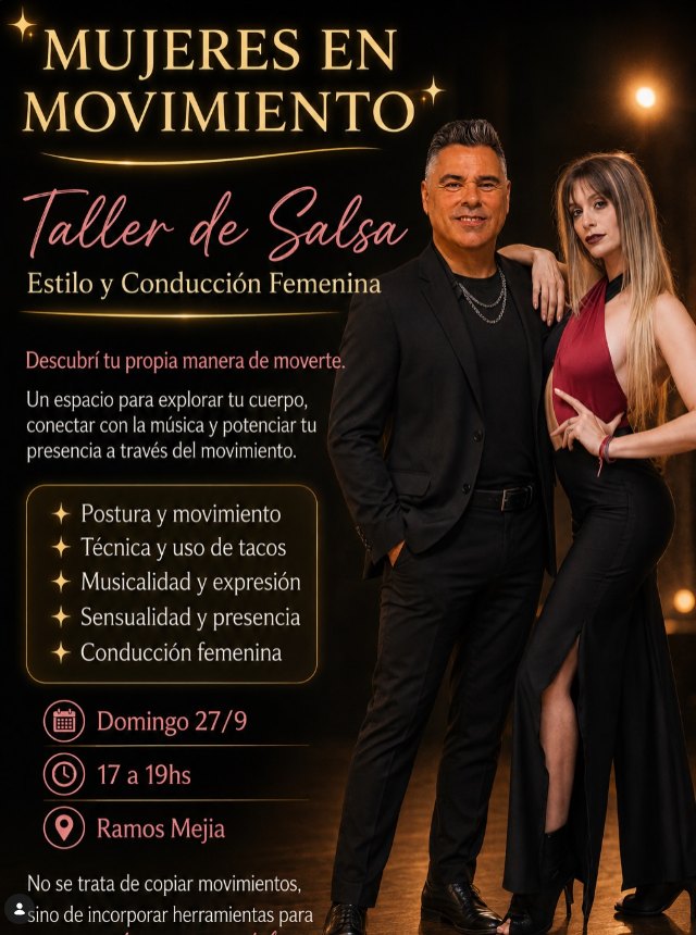 Taller de Salsa: estilo y conducción femenina
